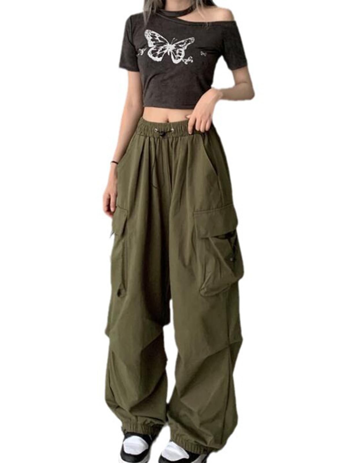 コムデギャルソン AD2002 絞り加工 リネン 麻 カーゴパンツ ワイド S コムデギャルソン AD2002 絞り加工 リネン 麻 カーゴパンツ ワイド S